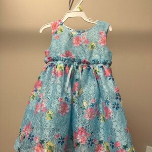 Blueberi Boulevard Blue Sleeveless Scoop Neck Sundress